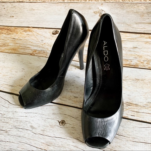 Aldo Shoes - ✨Aldo Leather Peep Toe Heels